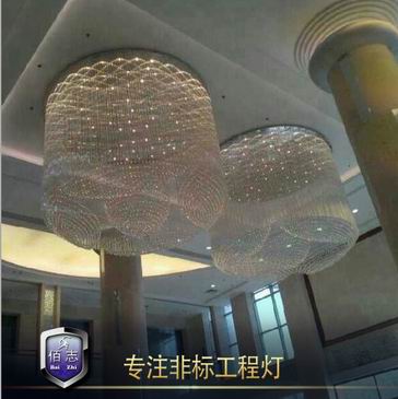 供應酒店大堂燈、非標工程燈、水晶工程
