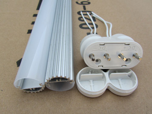 LED2G11雙管外殼，LED日光燈燈管外殼，鋁合金外殼，PC鋁塑管