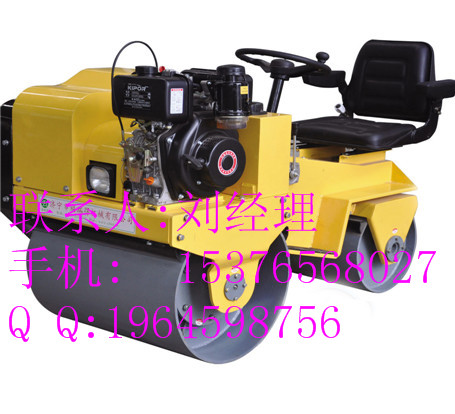 供應（**）座駕式壓路機FYL-850雙鋼輪座駕式振動壓路機(柴油機電啟動)