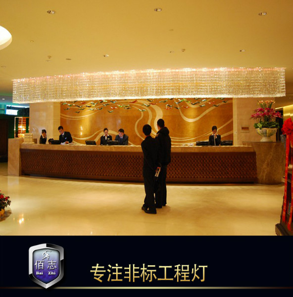 供應中山酒店大堂燈，非標水晶工程燈，