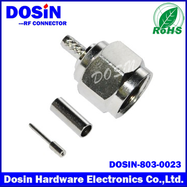 DOSIN F頭系列  F連接器有線電視轉(zhuǎn)接頭廠家批發(fā)
