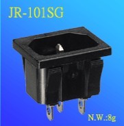 供應(yīng)東莞JEC品字尾插座JR-101-SG