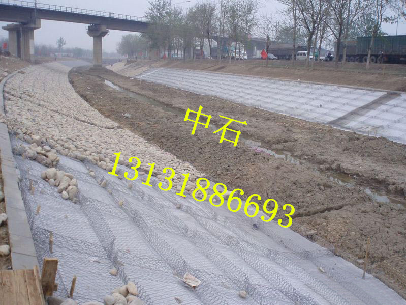 河道護坡生態格網，雙絞合六角生態格網，抗洪生態格網