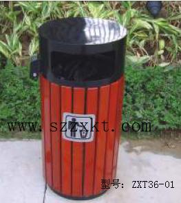 供應鋼制垃圾桶|戶外鋼木垃圾桶廠家|景觀環保垃圾桶