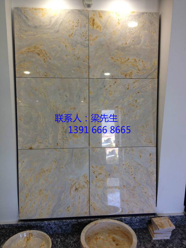 供應上海**大理石新品種，孔雀玉
