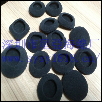 供應(yīng)加厚海綿黑色3.5海綿 耳機(jī)海綿套耳掛耳機(jī)耳麥3.5cm海棉套