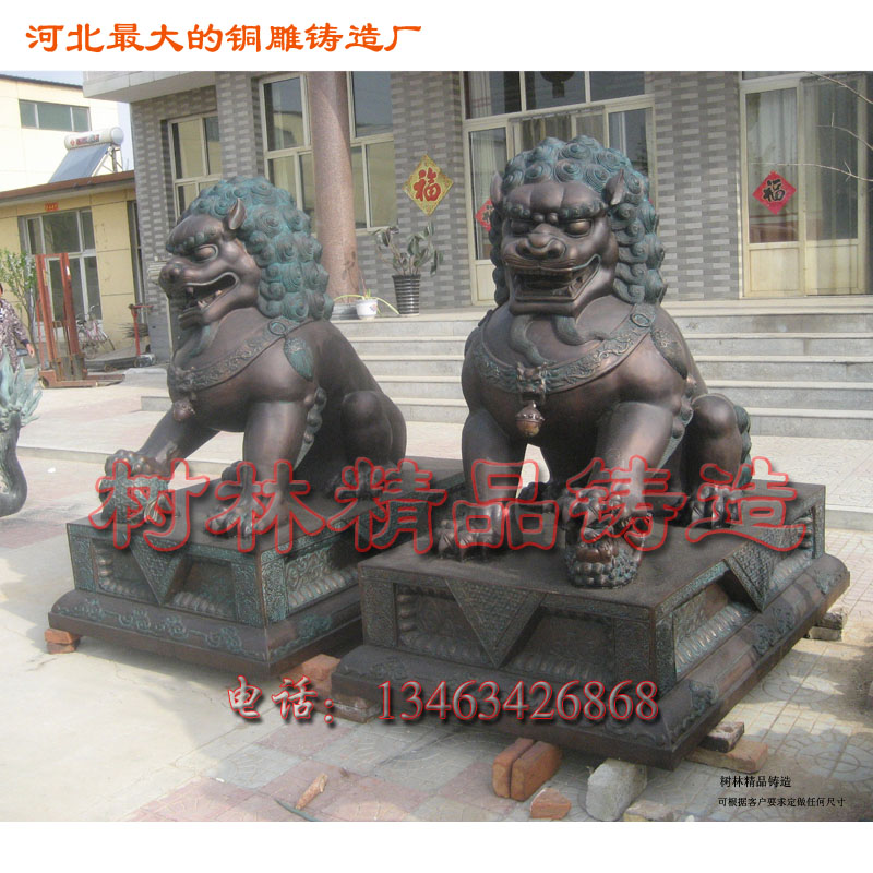 供應銅雕，銅獅子雕塑，青銅獅子，銅獅子廠家，鑄銅故宮獅子