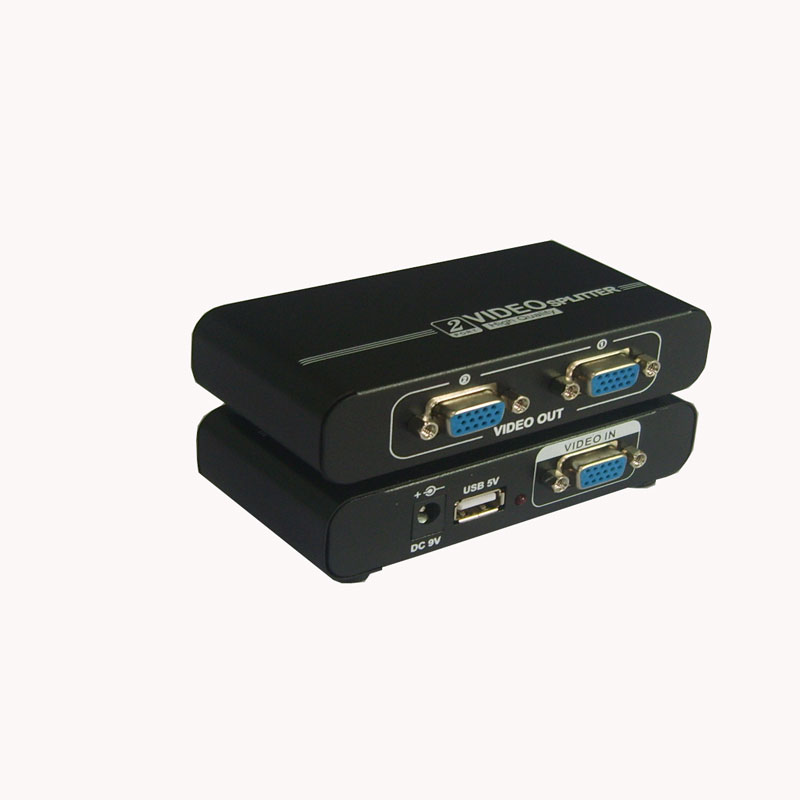 供應2口VGA高清分配器深圳廠家永鑫通電子VGA-102A