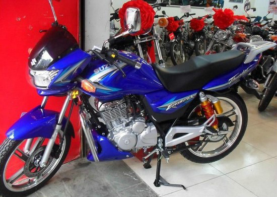 供應鈴木銳爽EN150藍色摩托車 全新**批發銷售