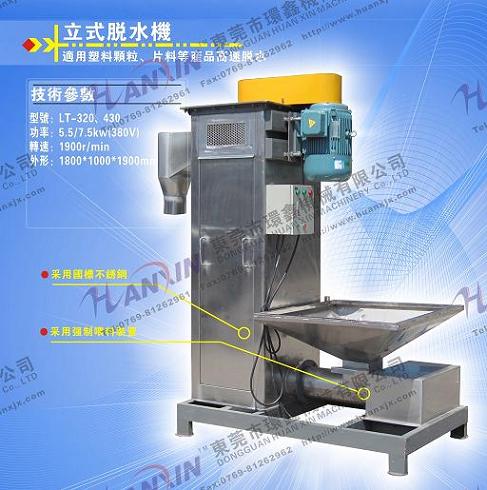 供應廣東立式顆粒塑料脫水甩干機，破碎