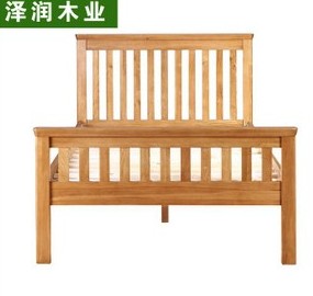 歐式鄉村風實木床 **純橡木雙人床 1.8米