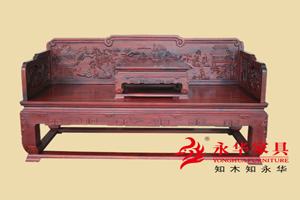 明清古典家具【廠家**】供應紅木大床羅漢床