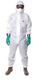 供應3M 4515 白色帶帽連體防護服 連體防護服
