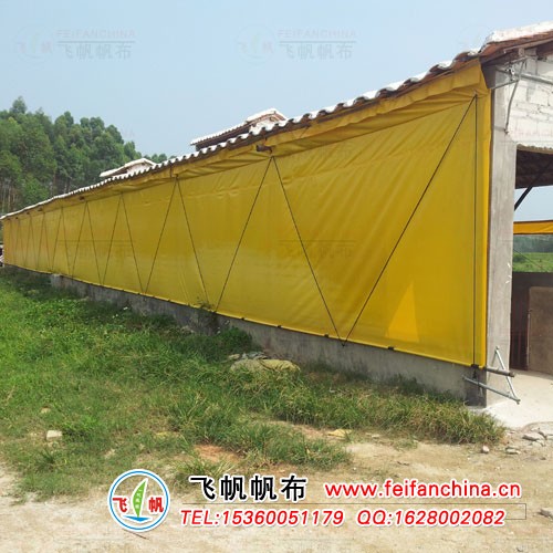 海南豬場卷簾 海南帆布卷簾加工 **豬場帆布卷簾