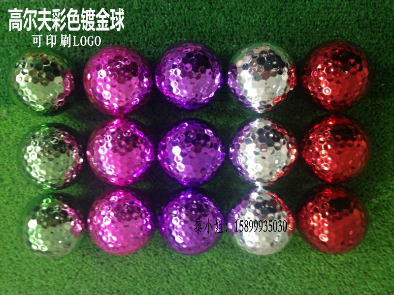 供應高爾夫彩色金屬球 可印刷LOGO 高爾夫球工廠 批發