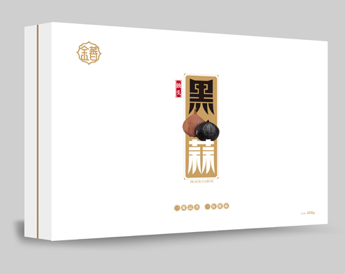 黑蒜**者金香白色禮品裝*頭黑蒜