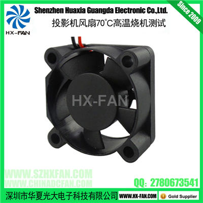 供應投影機風扇70℃高溫燒機測試,輕巧華夏光大投影機風扇 30x30x10mm