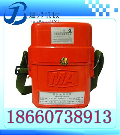 供應ZYX-60隔絕式壓縮氧自救器，60min壓縮氧自救器