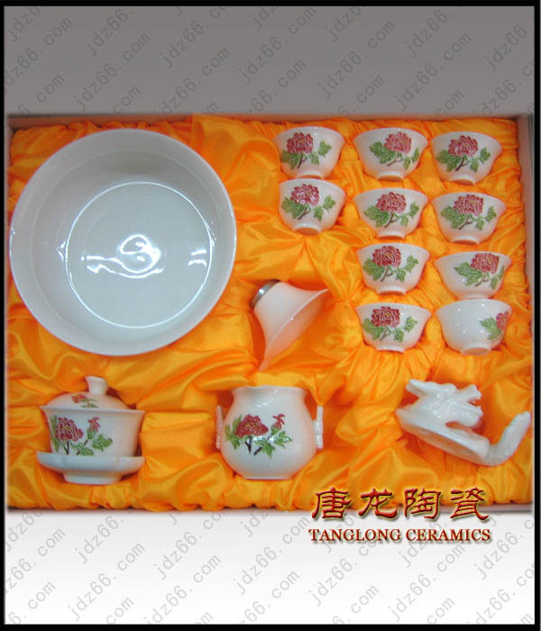 供應(yīng)禮品茶具 景德鎮(zhèn)禮品茶具定做廠家