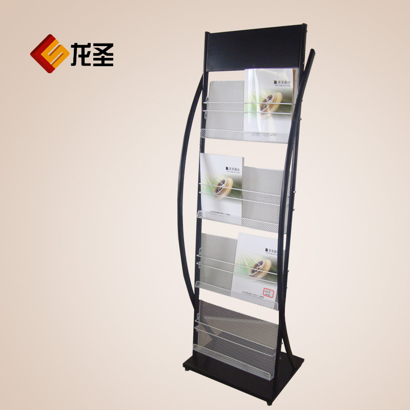 供應龍圣 四層網(wǎng)狀資料展架 廠家設(shè)計與制作資料展架
