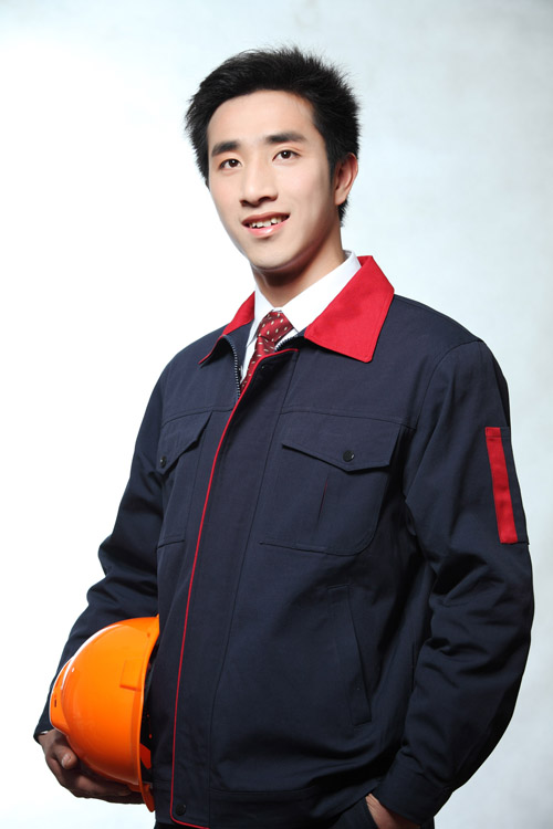 2015新款工作服工作服 廠服 長袖滌棉磨毛厚珠帆