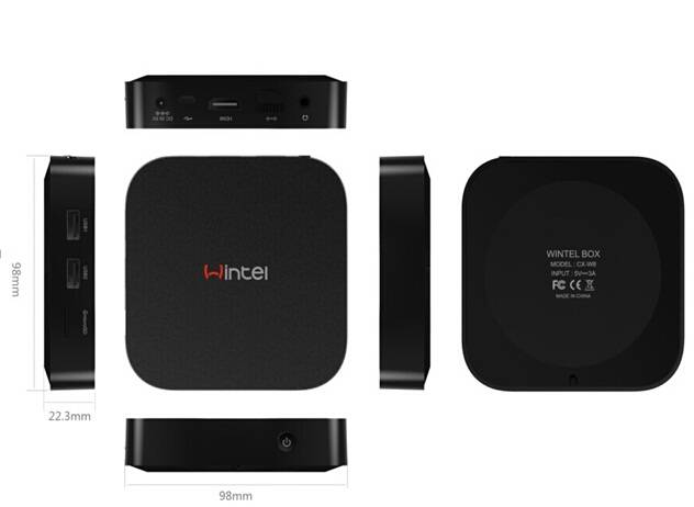 供應wintel box迷你電腦主機網絡播放器安卓系統并裝TV BOX
