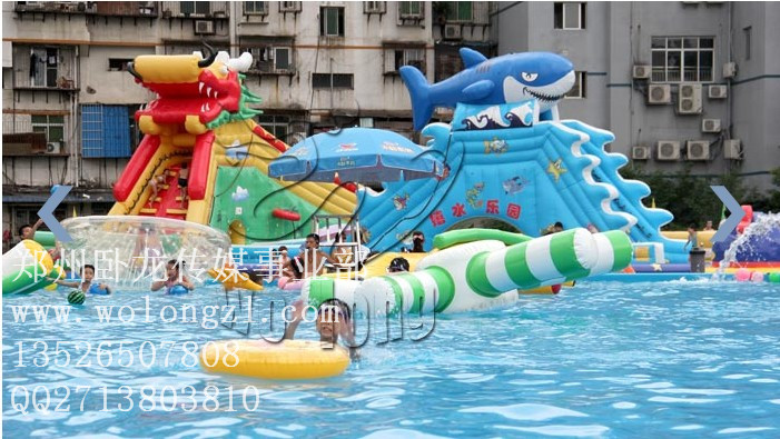 供應(yīng)神農(nóng)架充氣游樂設(shè)施**大滑梯龍鯊嬉水樂園租賃價位