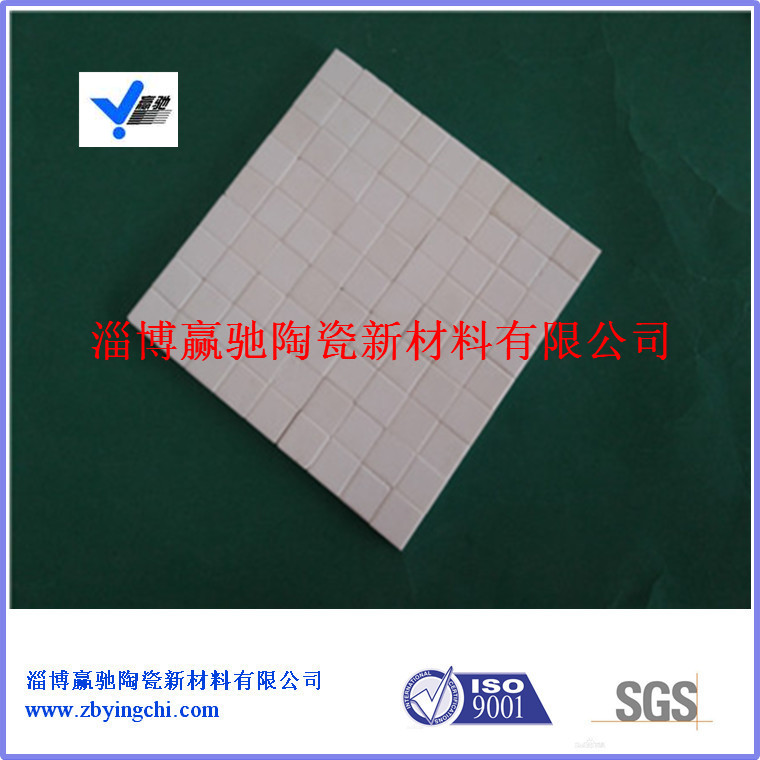 供應正方形耐磨陶瓷襯片，管道內襯