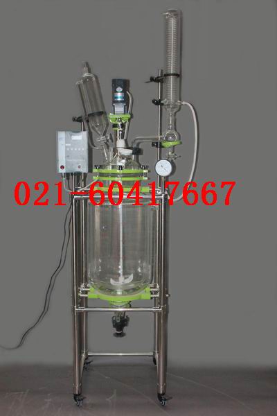 供應雙層玻璃反應釜30L