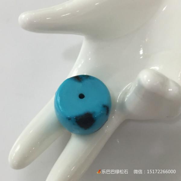 供應原礦綠松石鼓珠G001