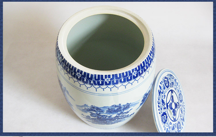 生產(chǎn)供應(yīng)陶瓷米缸50斤裝米缸泡菜缸廠家**景德鎮(zhèn)陶瓷器米缸
