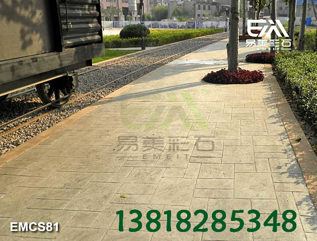 壓花壓膜地坪廣場公園路面**施工廠家**環氧地坪漆水泥地彩色