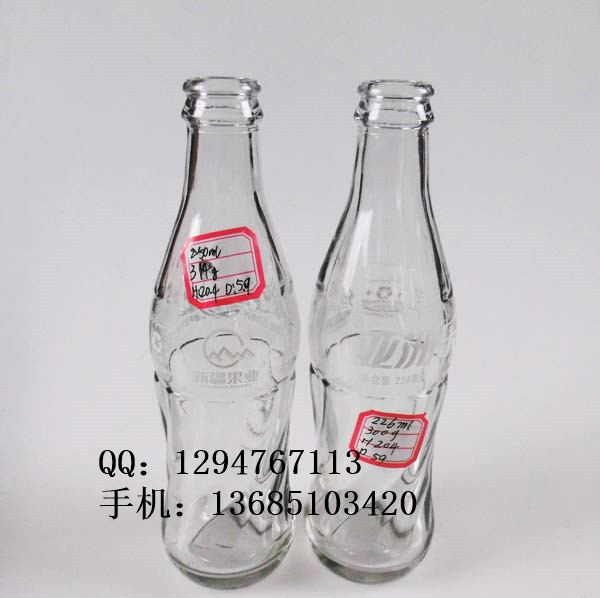供應可樂瓶烤花可樂瓶玻璃瓶蒙砂可樂瓶玻璃瓶生產(chǎn)銷售