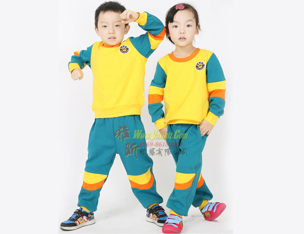 供應(yīng)定制秋冬新款幼兒園園服兒童校服衛(wèi)衣套裝運動服中小學(xué)生校服0843