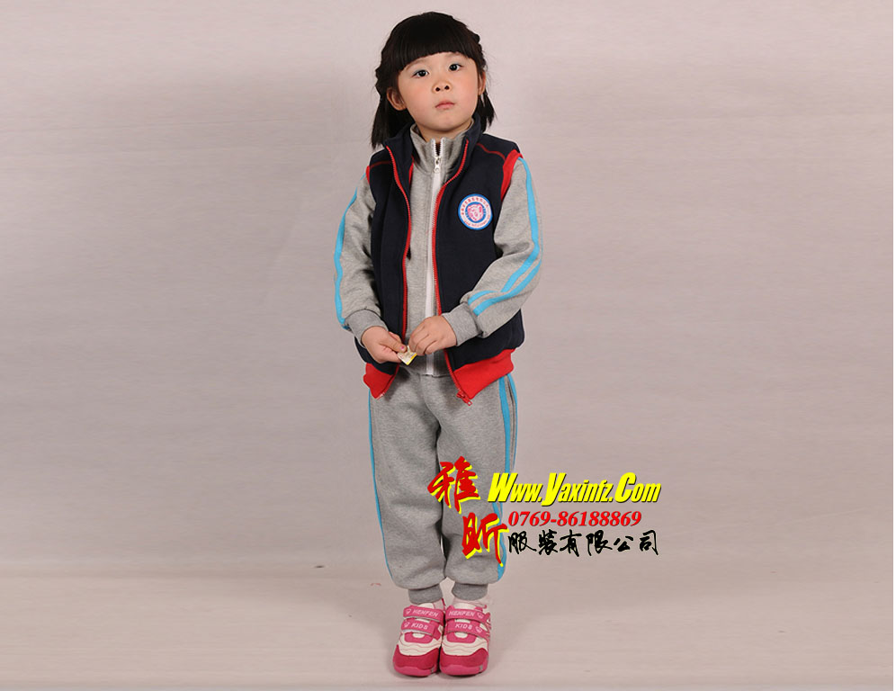 供應(yīng)訂制**幼兒園園服秋冬棉衣套裝純棉衛(wèi)衣運(yùn)動(dòng)服小學(xué)生校服0858