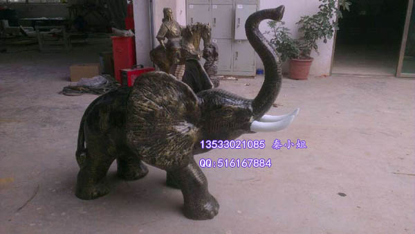 供應廣場噴水大象雕塑 噴水動物生產廠家 玻璃鋼噴水景觀大象