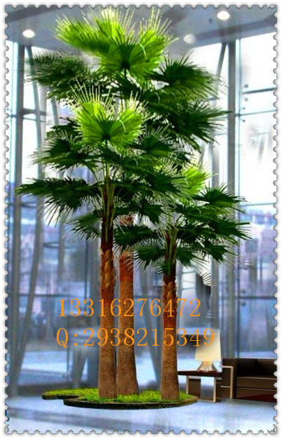 供應仿真假樹綠植仿真棕櫚樹 人造樹脂工藝品 外形逼真