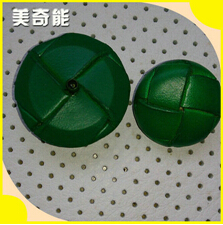 **生產手工編織真皮紐扣