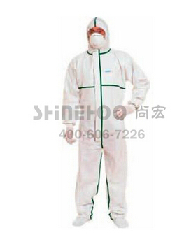 無紡布膠條型防護服代爾塔406012限次型連體防護服