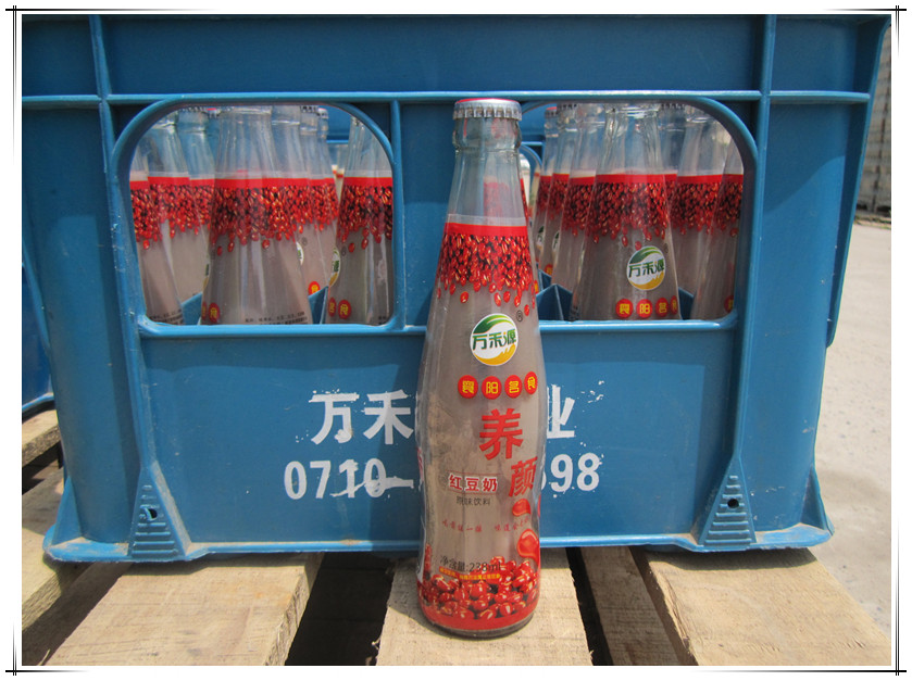 供應瓶裝豆奶 玻璃瓶紅豆沙 238ml