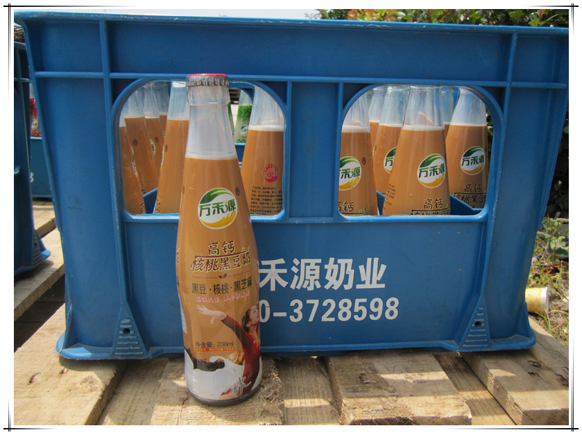 供應(yīng)瓶裝豆奶 玻璃瓶黑豆奶