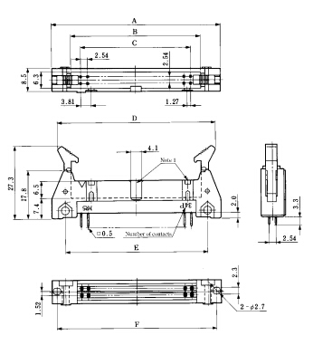 樣品供應廣瀨hrs連接器HIF3CA-10PA-2.54DSA(71)公形引腳 接頭有罩 2.54mm間距