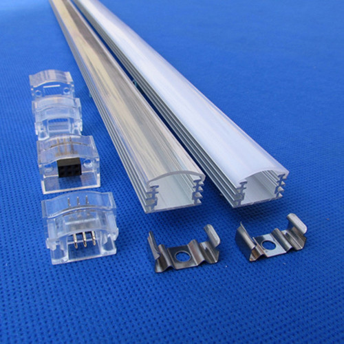 供應(yīng)線條燈外殼 LED外殼 硬燈條外殼 28X11 PC燈罩 燈具外殼 鋁槽