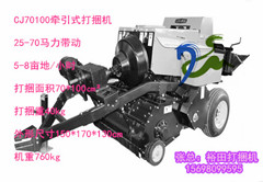 供應濟寧裕田柴進牌CJ70100秸稈打捆機信譽**