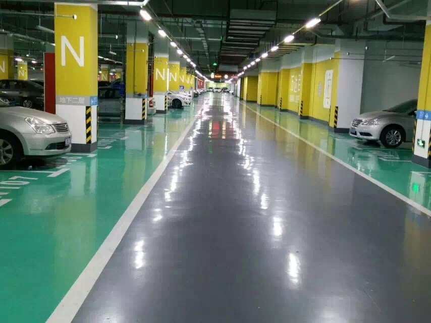 地下車庫停車場環氧地板漆 東莞人防室內地坪漆