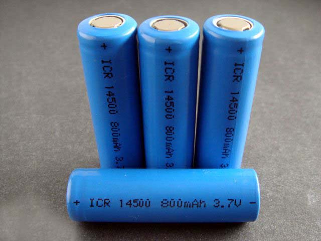 供應ICR14500（AA）柱式充電鋰離子電池