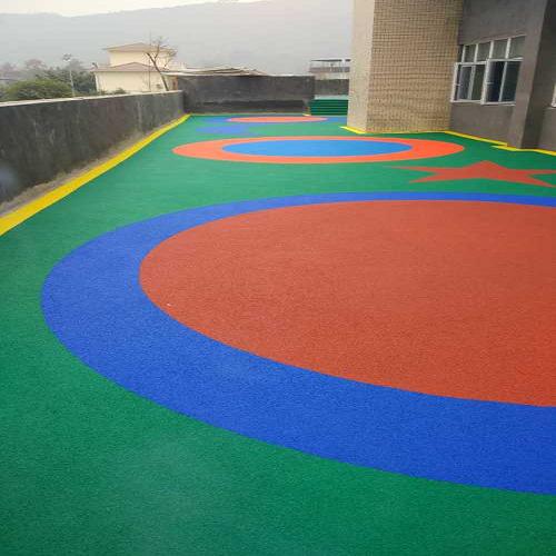 幼兒園epdm顆粒籃球場 籃球場水性面漆工程 四川飛奔體育設施工程有限公司