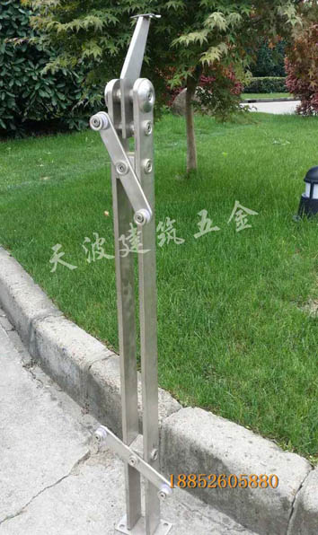 天波廠家定制河北不銹鋼立柱 商場玻璃樓梯扶手立柱