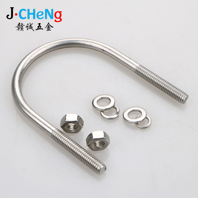 非標(biāo)準(zhǔn)品304不銹鋼U型螺栓懸挑腳手架預(yù)埋U型螺絲可來圖來樣訂做