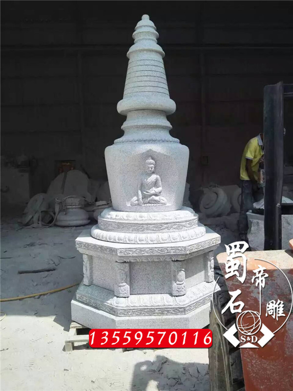 石雕塔 寺廟佛塔 石雕舍利塔 石塔雕刻